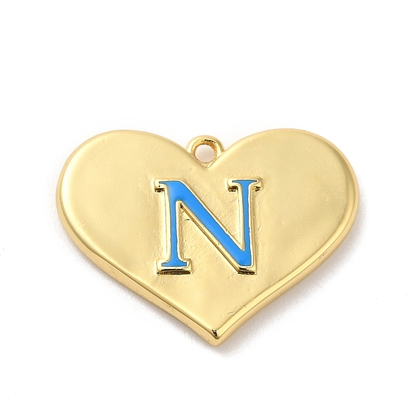 PandaHall Rack Plating Brass Enamel Pendant, Lead Free & Cadmium Free, Long-Lasting Plated, Heart with Letter N Charm, Real 18K Gold Plated...
PandaHall Rack Plating Brass Enamel Pendant, Lead Free & Cadmium Free, Long-Lasting Plated, Heart with Letter N Charm, Real 18K Gold Plated...