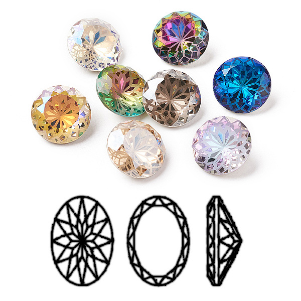 PandaHall K9 Glass Rhinestone Pointed Back Cabochons, Back Plated, Faceted, Diamond, Flower Pattern, Mixed Color, 14x7mm Glass Rhinestone..., Multicolor
PandaHall K9 Glass Rhinestone Pointed Back Cabochons, Back Plated, Faceted, Diamond, Flower Pattern, Mixed Color, 14x7mm Glass Rhinestone..., Multicolor