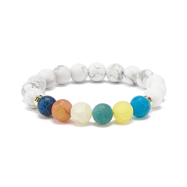 PandaHall Synthetic Howlite & Weathered Agate(Dyed) Round Beaded Stretch Bracelet, Gemstone Jewelry for Women, Inner Diameter: 2 inch(5.2cm)...
PandaHall Synthetic Howlite & Weathered Agate(Dyed) Round Beaded Stretch Bracelet, Gemstone Jewelry for Women, Inner Diameter: 2 inch(5.2cm)...
