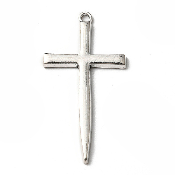 PandaHall Tibetan Style Alloy Pendants, Cross, Antique Silver, 46x24x2.5mm, Hole: 2mm, 226pcs/500g Alloy Cross
PandaHall Tibetan Style Alloy Pendants, Cross, Antique Silver, 46x24x2.5mm, Hole: 2mm, 226pcs/500g Alloy Cross