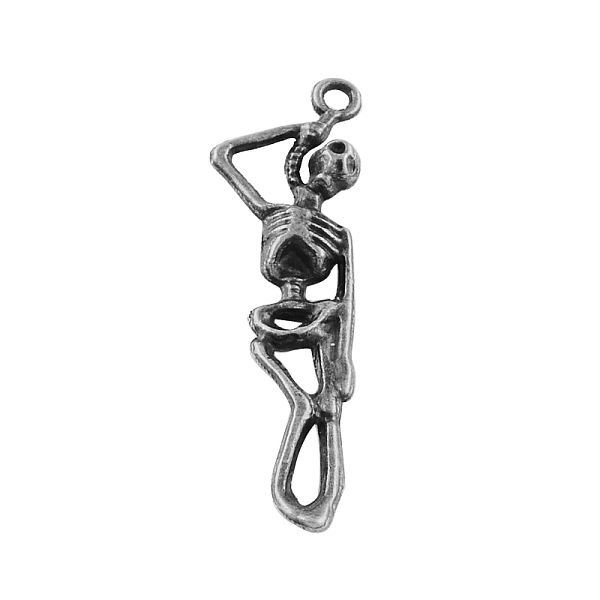 PandaHall Skull Tibetan Style Alloy Pendants, Cadmium Free & Lead Free, Antique Silver, 43x12.5x4mm, Hole: 2mm, about 490pcs/1000g Alloy...
PandaHall Skull Tibetan Style Alloy Pendants, Cadmium Free & Lead Free, Antique Silver, 43x12.5x4mm, Hole: 2mm, about 490pcs/1000g Alloy...