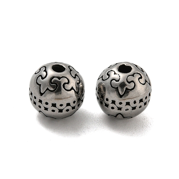 PandaHall Round 304 Stainless Steel Beads, Antique Silver, 7.5mm, Hole: 1.6mm 304 Stainless Steel Round
PandaHall Round 304 Stainless Steel Beads, Antique Silver, 7.5mm, Hole: 1.6mm 304 Stainless Steel Round
