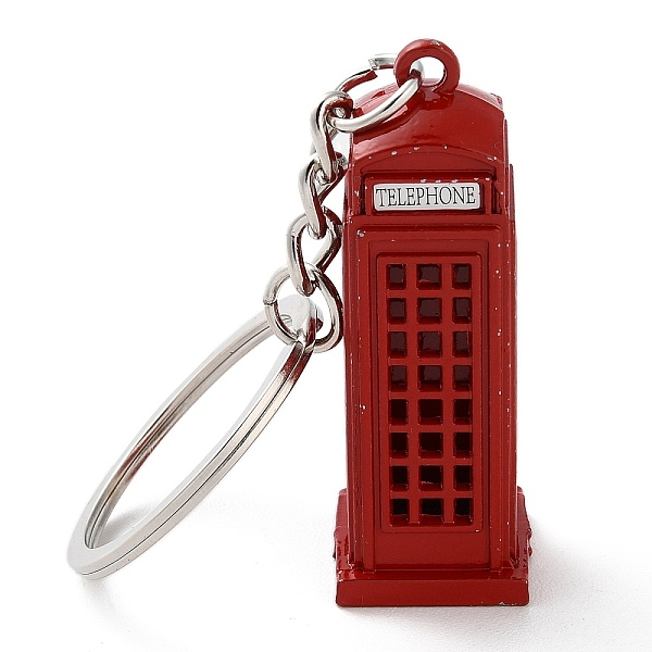 PandaHall Alloy Keychain, with Platinum Rings, Travel Memorial Gift Pendant, Telephone Booth, Cuboid, 10.2cm Alloy Cuboid
PandaHall Alloy Keychain, with Platinum Rings, Travel Memorial Gift Pendant, Telephone Booth, Cuboid, 10.2cm Alloy Cuboid