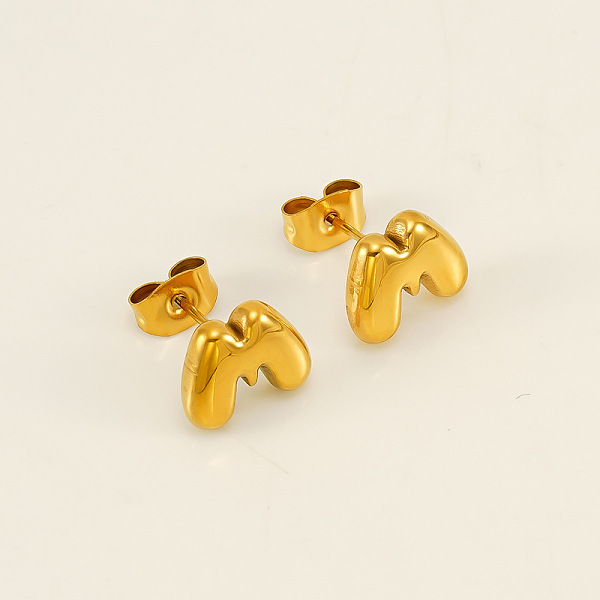 PandaHall Chunk Letter 304 Stainless Steel Stud Earrings for Women, Real 18K Gold Plated, Letter M, 7.5~8.5x5~10.5mm 304 Stainless Steel...
PandaHall Chunk Letter 304 Stainless Steel Stud Earrings for Women, Real 18K Gold Plated, Letter M, 7.5~8.5x5~10.5mm 304 Stainless Steel...