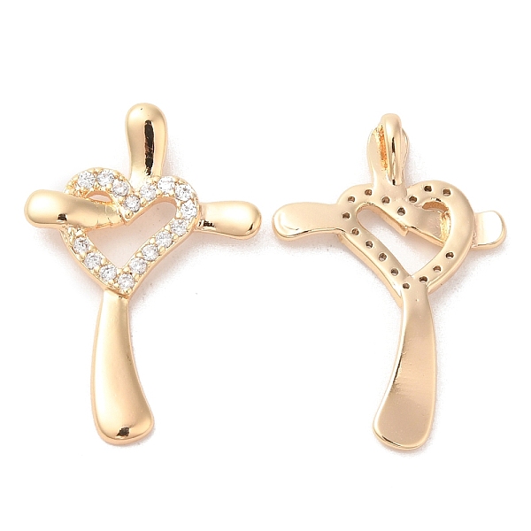 PandaHall Brass & Cubic Zirconia Pendants, Cross & Heart Charm, Real 18K Gold Plated, 22.5x15x4mm, Hole: 1.3x1.9mm Brass+Cubic Zirconia..., Clear
PandaHall Brass & Cubic Zirconia Pendants, Cross & Heart Charm, Real 18K Gold Plated, 22.5x15x4mm, Hole: 1.3x1.9mm Brass+Cubic Zirconia..., Clear