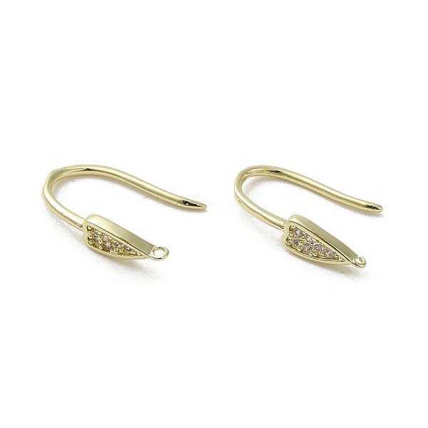 PandaHall Brass Micro Pave Cubic Zirconia Earring Hooks, Long-Lasting Plated, Leaf, 14.5x3.5mm, Hole: 0.8mm, Pin: 1mm Brass+Cubic Zirconia...
PandaHall Brass Micro Pave Cubic Zirconia Earring Hooks, Long-Lasting Plated, Leaf, 14.5x3.5mm, Hole: 0.8mm, Pin: 1mm Brass+Cubic Zirconia...