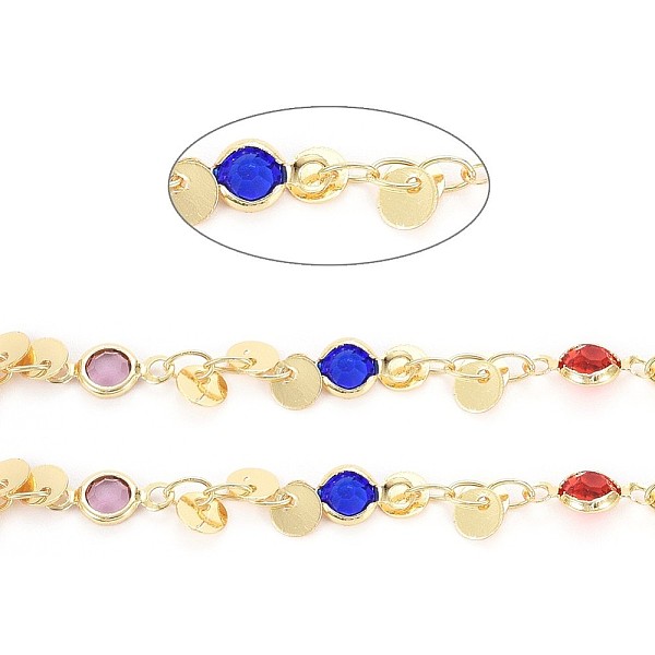 PandaHall Eco-Friendly Handmade Brass Beaded Chains, with Brass Charms, Glass and Spool, Soldered, Long-Lasting Plated, Flat Round, Colorful...
PandaHall Eco-Friendly Handmade Brass Beaded Chains, with Brass Charms, Glass and Spool, Soldered, Long-Lasting Plated, Flat Round, Colorful...