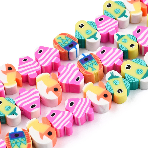 PandaHall Handmade Polymer Clay Beads Strands, Fish, Mixed Color, 9~11.5x6.5~9.5x4.5~5mm, Hole: 1.6mm, about 40pcs/strand, 11.81 inch~12.2..., Multicolor
PandaHall Handmade Polymer Clay Beads Strands, Fish, Mixed Color, 9~11.5x6.5~9.5x4.5~5mm, Hole: 1.6mm, about 40pcs/strand, 11.81 inch~12.2..., Multicolor