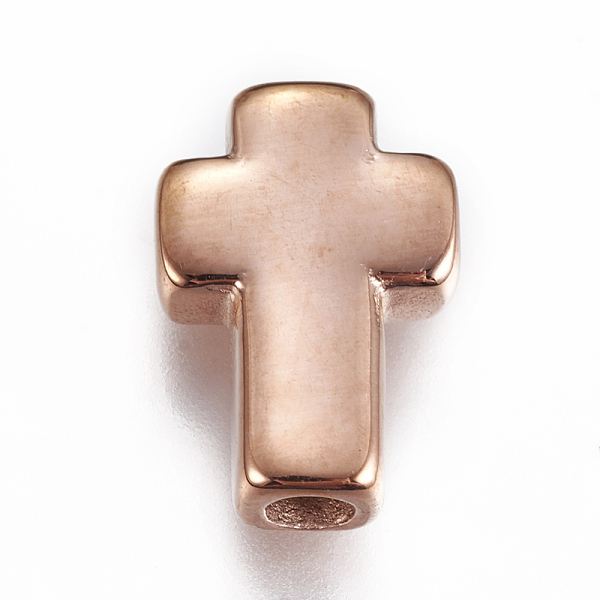 PandaHall 304 Stainless Steel Beads, Cross, Rose Gold, 14x10x4mm, Hole: 2.5mm 304 Stainless Steel Cross
PandaHall 304 Stainless Steel Beads, Cross, Rose Gold, 14x10x4mm, Hole: 2.5mm 304 Stainless Steel Cross