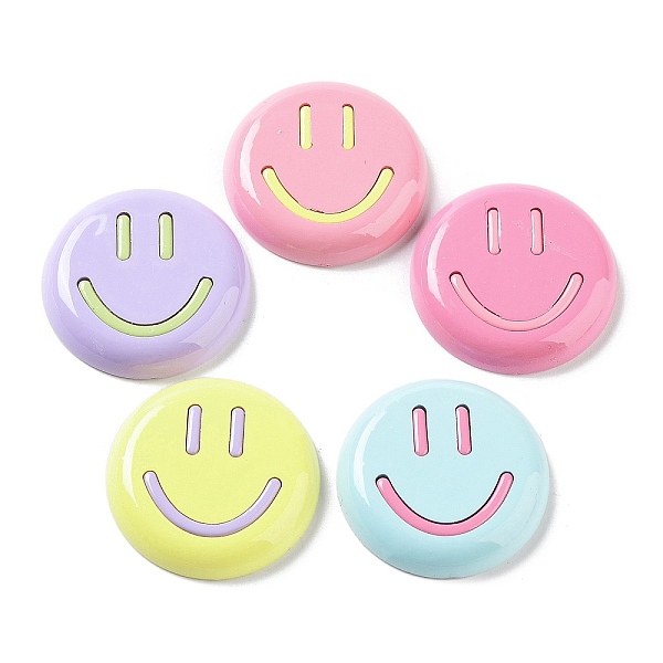 PandaHall Opaque Resin Cabochons, Flat Round with Smiling Face Pattern, Mixed Color, 27.5x5mm Resin Smiling Face Multicolor
PandaHall Opaque Resin Cabochons, Flat Round with Smiling Face Pattern, Mixed Color, 27.5x5mm Resin Smiling Face Multicolor