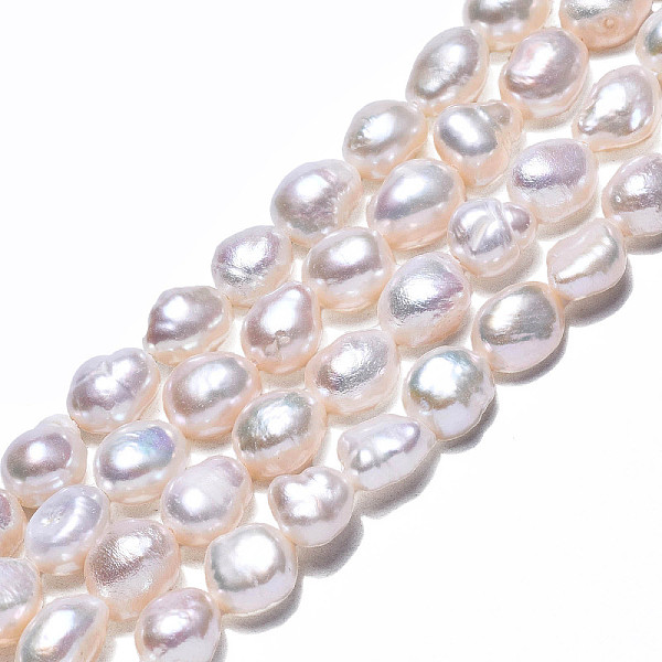 PandaHall Natural Cultured Freshwater Pearl Beads Strands, Two Sides Polished, Creamy White, 7~13x7~8x4.5~7mm, Hole: 0.7mm, about...
PandaHall Natural Cultured Freshwater Pearl Beads Strands, Two Sides Polished, Creamy White, 7~13x7~8x4.5~7mm, Hole: 0.7mm, about...