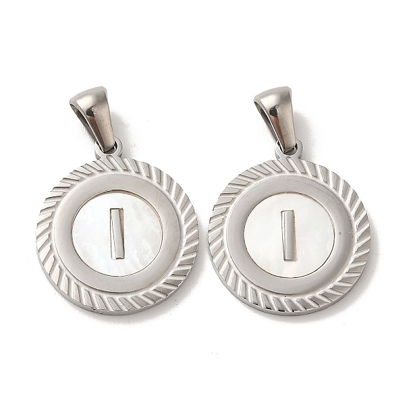 PandaHall 304 Stainless Steel Pendants, Flat Round Shell Charms with Letter, Stainless Steel Color, Letter I, 20.5x17.5x1.5mm, Hole...
PandaHall 304 Stainless Steel Pendants, Flat Round Shell Charms with Letter, Stainless Steel Color, Letter I, 20.5x17.5x1.5mm, Hole...