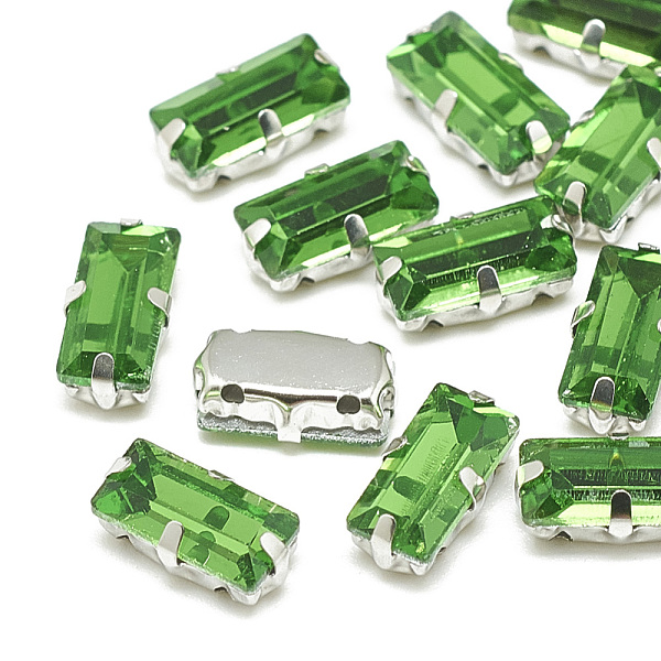 PandaHall Sew on Rhinestone, Multi-strand Links, Glass Rhinestone, with Brass Prong Settings, Garments Accessories, Faceted, Rectangle..., Green
PandaHall Sew on Rhinestone, Multi-strand Links, Glass Rhinestone, with Brass Prong Settings, Garments Accessories, Faceted, Rectangle..., Green