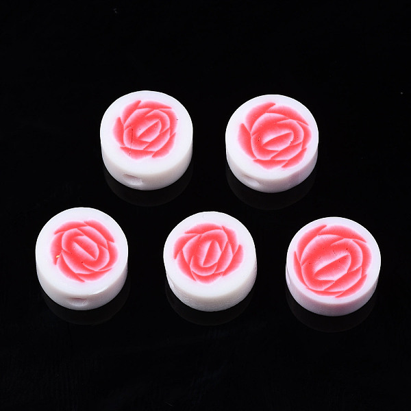 PandaHall Handmade Polymer Clay Beads, for DIY Jewelry Crafts Supplies, Flat Round with Flower, Red, 9~9.5x4~4.5mm, Hole: 1.8mm Polymer Clay...
PandaHall Handmade Polymer Clay Beads, for DIY Jewelry Crafts Supplies, Flat Round with Flower, Red, 9~9.5x4~4.5mm, Hole: 1.8mm Polymer Clay...