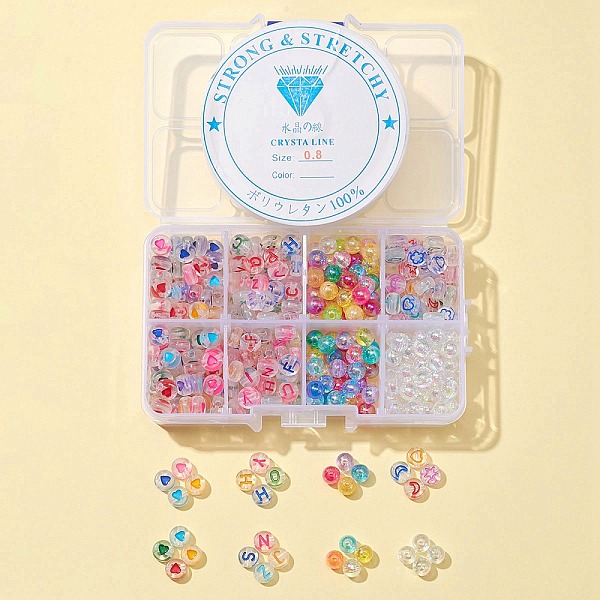 PandaHall 5 Style Transparent Acrylic Enamel Beads, Flat Round with Mix Pattern & Round, with Clear Elastic Crystal Thread, Mixed Color..., Multicolor
PandaHall 5 Style Transparent Acrylic Enamel Beads, Flat Round with Mix Pattern & Round, with Clear Elastic Crystal Thread, Mixed Color..., Multicolor
