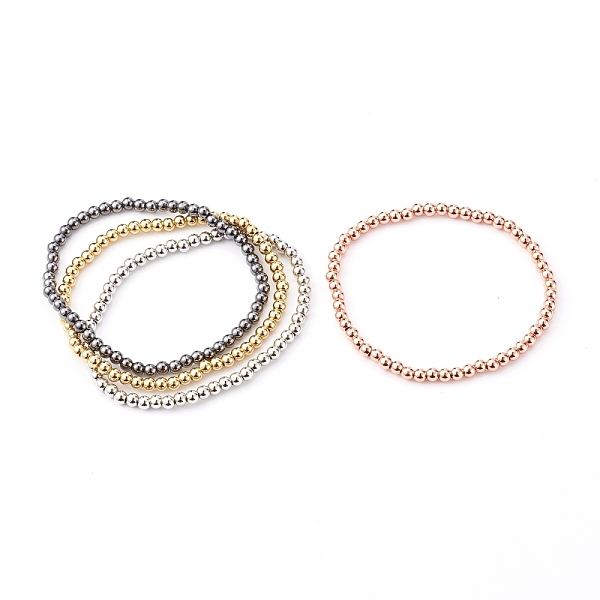 PandaHall Brass Stretch Beaded Bracelets, Stackable Bracelets, Round, Mixed Color, Inner Diameter: 2-3/8 inch(5.9cm) Brass
PandaHall Brass Stretch Beaded Bracelets, Stackable Bracelets, Round, Mixed Color, Inner Diameter: 2-3/8 inch(5.9cm) Brass