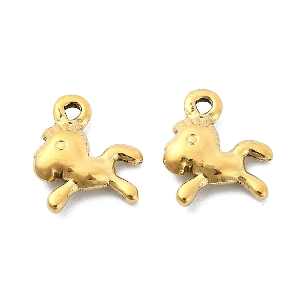 PandaHall 304 Stainless Steel Charms, Horse Charm, Real 14K Gold Plated, 13x11.5x3mm, Hole: 1.5mm 304 Stainless Steel Horse
PandaHall 304 Stainless Steel Charms, Horse Charm, Real 14K Gold Plated, 13x11.5x3mm, Hole: 1.5mm 304 Stainless Steel Horse