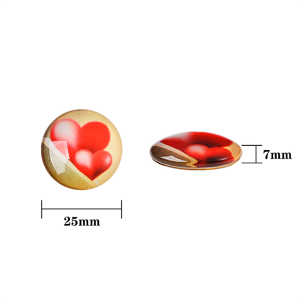 PandaHall 70Pcs Flatback Glass Cabochons for DIY Projects, Dome/Half Round, Mixed Color, 25x6mm Glass Flat Round Multicolor
PandaHall 70Pcs Flatback Glass Cabochons for DIY Projects, Dome/Half Round, Mixed Color, 25x6mm Glass Flat Round Multicolor