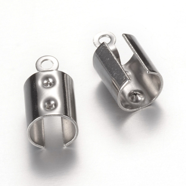 PandaHall 304 Stainless Steel Folding Crimp Ends, Fold Over Crimp Cord Ends, Stainless Steel Color, 12x6.5mm, Hole: 1.5mm, Inner Diameter...
PandaHall 304 Stainless Steel Folding Crimp Ends, Fold Over Crimp Cord Ends, Stainless Steel Color, 12x6.5mm, Hole: 1.5mm, Inner Diameter...