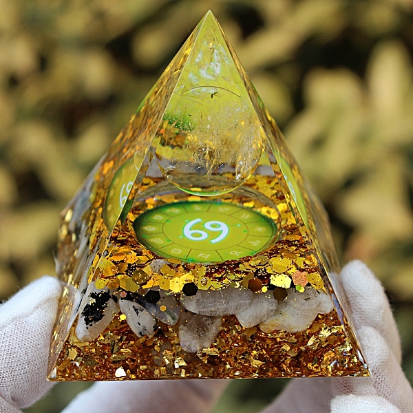 PandaHall Orgonite Pyramid Resin Energy Generators, Reiki Natural Quartz Crystal Chips Inside for Home Office Desk Decoration, Cancer...
PandaHall Orgonite Pyramid Resin Energy Generators, Reiki Natural Quartz Crystal Chips Inside for Home Office Desk Decoration, Cancer...