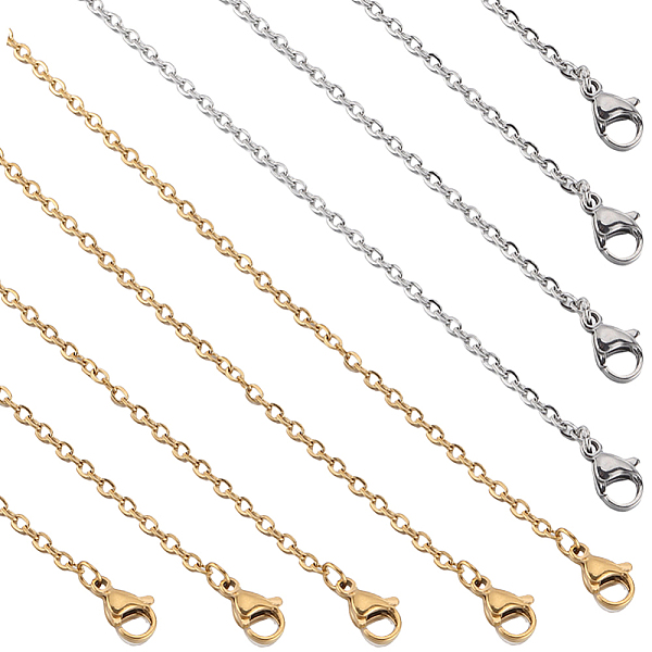 PandaHall SUNNYCLUE 10 PACK 24 Inch/ 0.6m 2mm Stainless Steel Necklace Chains Bulk Necklace Making Chains Gold Silver Metal Lobster Claw...
PandaHall SUNNYCLUE 10 PACK 24 Inch/ 0.6m 2mm Stainless Steel Necklace Chains Bulk Necklace Making Chains Gold Silver Metal Lobster Claw...