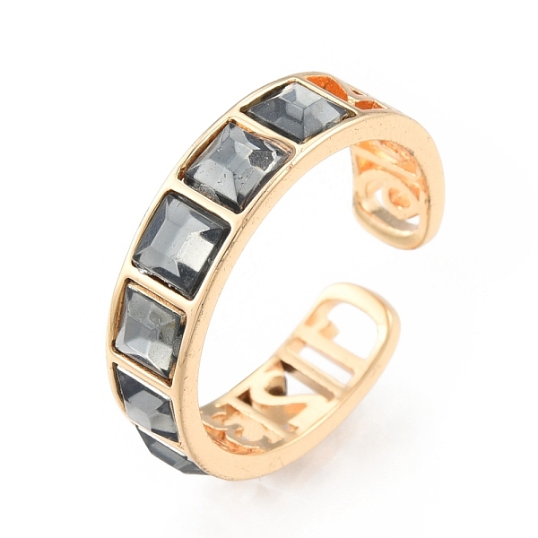 PandaHall Brass Number Hollow Open Cuff Ring, Gray Glass Square Beaded Ring for Women, Cadmium Free & Nickel Free & Lead Free, Real 18K Gold...
PandaHall Brass Number Hollow Open Cuff Ring, Gray Glass Square Beaded Ring for Women, Cadmium Free & Nickel Free & Lead Free, Real 18K Gold...