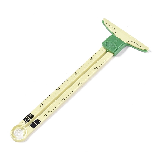 PandaHall Sliding Gauge Measuring Sewing Ruler Tool, for Sewing,Crafting, Marking Button Holes, Light Yellow, 175x64x8mm Plastic Yellow
PandaHall Sliding Gauge Measuring Sewing Ruler Tool, for Sewing,Crafting, Marking Button Holes, Light Yellow, 175x64x8mm Plastic Yellow
