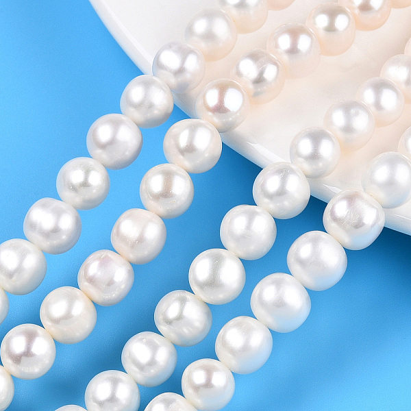 PandaHall Natural Cultured Freshwater Pearl Beads Strands, Potato, Creamy White, 8~9mm, Hole: 0.6mm, about 47~48pcs/strand, 15.75~16.14 inch...
PandaHall Natural Cultured Freshwater Pearl Beads Strands, Potato, Creamy White, 8~9mm, Hole: 0.6mm, about 47~48pcs/strand, 15.75~16.14 inch...