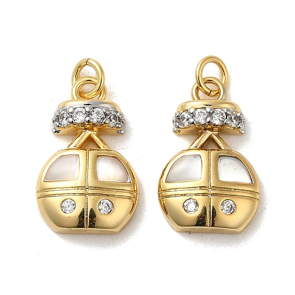 PandaHall Rack Plating Brass Micro Pave Cubic Zirconia with Sea shell Pendants, Cadmium Free & Lead Free, Cable Car, Real 18K Gold Plated..., Clear
PandaHall Rack Plating Brass Micro Pave Cubic Zirconia with Sea shell Pendants, Cadmium Free & Lead Free, Cable Car, Real 18K Gold Plated..., Clear