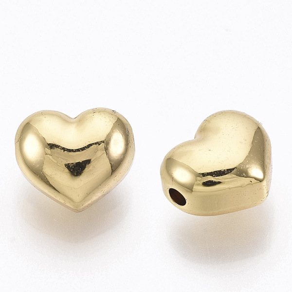 PandaHall 201 Stainless Steel Beads, Heart, Real 18K Gold Plated, 9x10x6mm, Hole: 1.6mm 201 Stainless Steel Heart
PandaHall 201 Stainless Steel Beads, Heart, Real 18K Gold Plated, 9x10x6mm, Hole: 1.6mm 201 Stainless Steel Heart