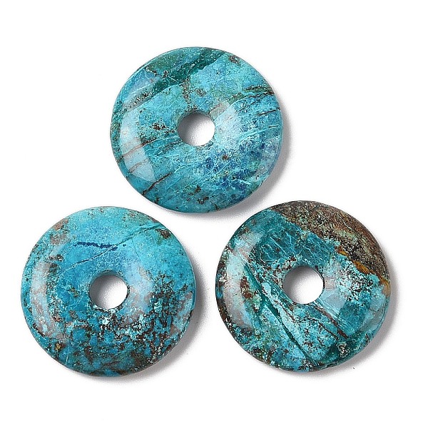 PandaHall Natural Chrysocolla Pendants, Donut/Pi Disc Charms, 30~31x5.5~6.5mm, Hole: 6mm Chrysocolla Donut
PandaHall Natural Chrysocolla Pendants, Donut/Pi Disc Charms, 30~31x5.5~6.5mm, Hole: 6mm Chrysocolla Donut