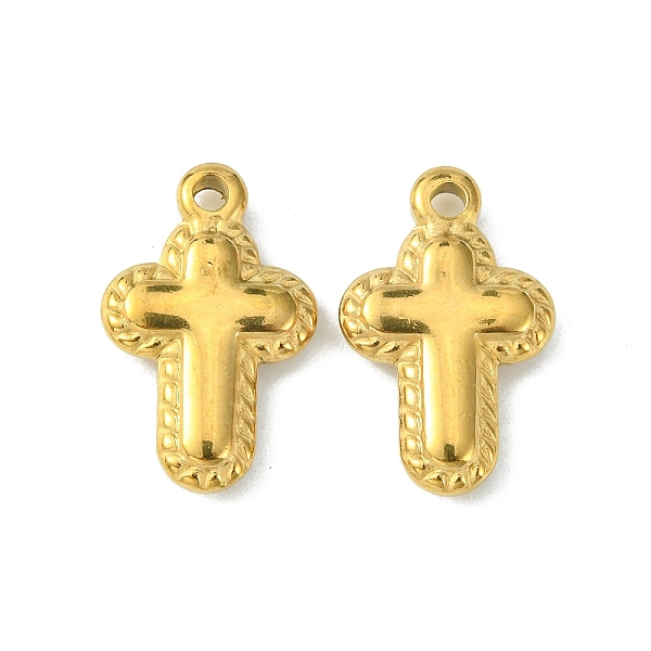 PandaHall 304 Stainless Steel Pendants, Cross Charms, Golden, 20x12.5x3.4mm, Hole: 2mm 304 Stainless Steel Cross
PandaHall 304 Stainless Steel Pendants, Cross Charms, Golden, 20x12.5x3.4mm, Hole: 2mm 304 Stainless Steel Cross