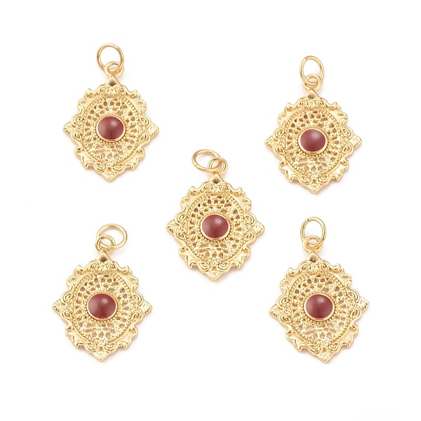 PandaHall Eco-Friendly Brass Enamel Pendants, with Jump Ring, Lead Free & Cadmium Free, Flower Charm, Real 18K Gold Plated, Red...
PandaHall Eco-Friendly Brass Enamel Pendants, with Jump Ring, Lead Free & Cadmium Free, Flower Charm, Real 18K Gold Plated, Red...