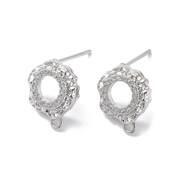PandaHall Brass Micro Pave Cubic Zirconia Stud Earring Findings, Annulus, Real Platinum Plated, 13x11mm, Hole: 1.2mm, Pin: 0.8mm Brass+Cubic...
PandaHall Brass Micro Pave Cubic Zirconia Stud Earring Findings, Annulus, Real Platinum Plated, 13x11mm, Hole: 1.2mm, Pin: 0.8mm Brass+Cubic...