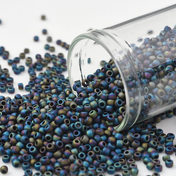 PandaHall TOHO Round Seed Beads, Japanese Seed Beads, (86F) Opaque AB Frost AB Iris, 11/0, 2.2mm, Hole: 0.8mm, about 1110pcs/10g Glass..., Purple
PandaHall TOHO Round Seed Beads, Japanese Seed Beads, (86F) Opaque AB Frost AB Iris, 11/0, 2.2mm, Hole: 0.8mm, about 1110pcs/10g Glass..., Purple