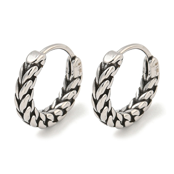 PandaHall 316 Surgical Stainless Steel Hoop Earrings for Women and Men, Ring, Antique Silver, 15x2.5mm 304 Stainless Steel Ring
PandaHall 316 Surgical Stainless Steel Hoop Earrings for Women and Men, Ring, Antique Silver, 15x2.5mm 304 Stainless Steel Ring