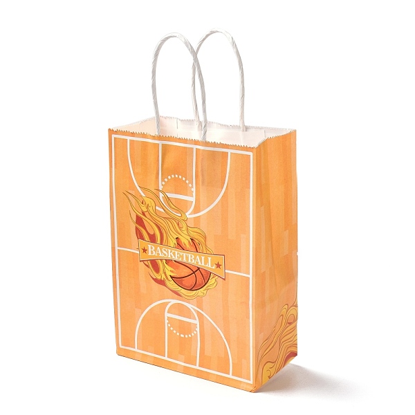 PandaHall Rectangle Paper Bags, with Handle, for Gift Bags and Shopping Bags, Sports Theme, Basketball Pattern, Orange, 14.9x8.1x21cm Paper...
PandaHall Rectangle Paper Bags, with Handle, for Gift Bags and Shopping Bags, Sports Theme, Basketball Pattern, Orange, 14.9x8.1x21cm Paper...