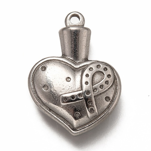PandaHall 304 Stainless Steel Pendants, Heart with Ribbon, Stainless Steel Color, 26x19x6.5mm, Hole: 1.8mm 304 Stainless Steel Heart
PandaHall 304 Stainless Steel Pendants, Heart with Ribbon, Stainless Steel Color, 26x19x6.5mm, Hole: 1.8mm 304 Stainless Steel Heart