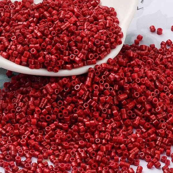 PandaHall Baking Paint Glass Seed Beads, Cylinder, FireBrick, 2x1.5mm, Hole: 1mm, about 5599pcs/50g Glass Red
PandaHall Baking Paint Glass Seed Beads, Cylinder, FireBrick, 2x1.5mm, Hole: 1mm, about 5599pcs/50g Glass Red