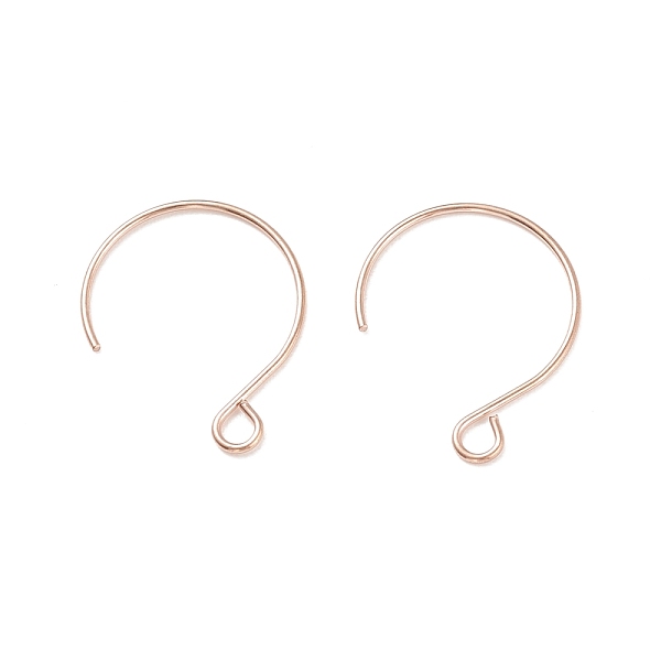 PandaHall Ion Plating(IP) 304 Stainless Steel Earring Hooks, with Horizontal Loop, Rose Gold, 22x18mm, Hole: 2.5mm, 20 Gauge, Pin: 0.8mm 304...
PandaHall Ion Plating(IP) 304 Stainless Steel Earring Hooks, with Horizontal Loop, Rose Gold, 22x18mm, Hole: 2.5mm, 20 Gauge, Pin: 0.8mm 304...