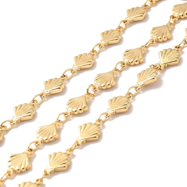 PandaHall Rack Plating Brass Oval & Shell Link Chains, Unwelded, with Spool, Cadmium Free & Nickel Free & Lead Free, Real 18K Gold Plated...
PandaHall Rack Plating Brass Oval & Shell Link Chains, Unwelded, with Spool, Cadmium Free & Nickel Free & Lead Free, Real 18K Gold Plated...