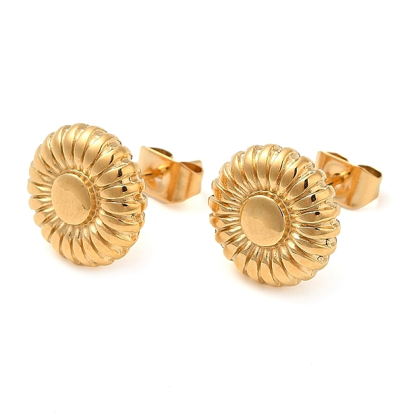 PandaHall Vacuum Plating 304 Stainless Steel Stud Earing for Women, Flower, Golden, 10.5mm 304 Stainless Steel Flower
PandaHall Vacuum Plating 304 Stainless Steel Stud Earing for Women, Flower, Golden, 10.5mm 304 Stainless Steel Flower