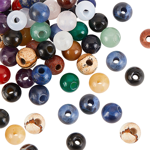 PandaHall Olycraft Natural & Synthetic Mixed Gemstone Beads, Round, Mixed Dyed and Undyed, 8mm, Hole: 2.5mm, 36pcs/box Mixed Stone Round
PandaHall Olycraft Natural & Synthetic Mixed Gemstone Beads, Round, Mixed Dyed and Undyed, 8mm, Hole: 2.5mm, 36pcs/box Mixed Stone Round