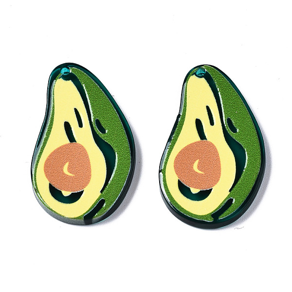 PandaHall Translucent Acrylic Pendants, 3D Printed, Avocado, Dark Green, 34.5x21.5x3mm, Hole: 1.2mm Acrylic Fruit
PandaHall Translucent Acrylic Pendants, 3D Printed, Avocado, Dark Green, 34.5x21.5x3mm, Hole: 1.2mm Acrylic Fruit