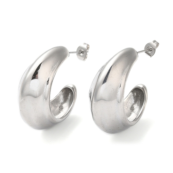 PandaHall 304 Stainless Steel Round Earrings, Half Hoop Earrings, Stainless Steel Color, 31.5x15.5mm 304 Stainless Steel Round
PandaHall 304 Stainless Steel Round Earrings, Half Hoop Earrings, Stainless Steel Color, 31.5x15.5mm 304 Stainless Steel Round