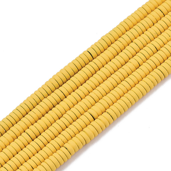 PandaHall Spray Painted Non-magnetic Synthetic Hematite Beads Strands, Heishi Beads, Flat Round/Disc, Gold, 3x1mm, Hole: 0.8mm, about...
PandaHall Spray Painted Non-magnetic Synthetic Hematite Beads Strands, Heishi Beads, Flat Round/Disc, Gold, 3x1mm, Hole: 0.8mm, about...