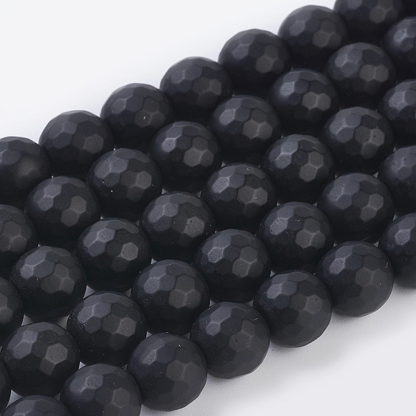 PandaHall Synthetic Black Stone Beads Strands, Dyed, Faceted, Frosted, Round, Black, 10mm Black Stone Round Black
PandaHall Synthetic Black Stone Beads Strands, Dyed, Faceted, Frosted, Round, Black, 10mm Black Stone Round Black