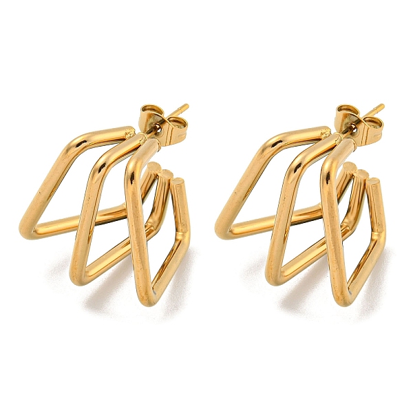 PandaHall Vacuum Plating 202 Stainless Steel Hoop Earring, with 304 Stainless Steel Pins, Golden, 20~20.5x16.5~19mm 202 Stainless Steel
PandaHall Vacuum Plating 202 Stainless Steel Hoop Earring, with 304 Stainless Steel Pins, Golden, 20~20.5x16.5~19mm 202 Stainless Steel