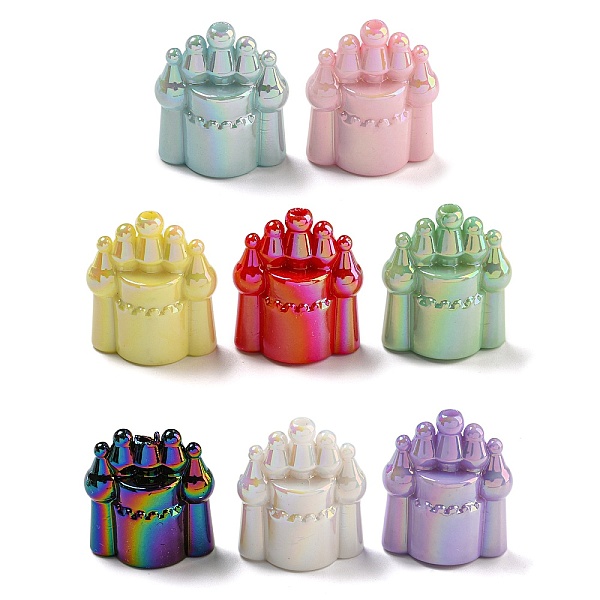 PandaHall UV Plating Iridescent Acrylic Beads, Castle, Mixed Color, 28x24x15mm, Hole: 2.5mm Acrylic Castle Multicolor
PandaHall UV Plating Iridescent Acrylic Beads, Castle, Mixed Color, 28x24x15mm, Hole: 2.5mm Acrylic Castle Multicolor