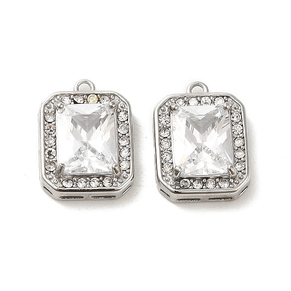 PandaHall 304 Stainless Steel Pendants, with Glass Rhinestone, Rectangle Charms, Clear, 16x11.5x4.5mm, Hole: 1.4mm Stainless Steel+Glass...
PandaHall 304 Stainless Steel Pendants, with Glass Rhinestone, Rectangle Charms, Clear, 16x11.5x4.5mm, Hole: 1.4mm Stainless Steel+Glass...
